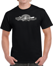Load image into Gallery viewer, Navy - Badge - Expeditionary Warfare (EXW) wo txt - Officer - 3D - Enhanced T Shirt
