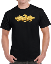 Load image into Gallery viewer, Navy - Badge - Seabee combat warfare specialist wo txt - Officer - 3D - Enhanced T Shirt
