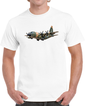 Load image into Gallery viewer, C-130  Aircraft - Camo - Landing - Approach T Shirt
