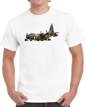 Load image into Gallery viewer, C-130  Aircraft - Camo - Landing - Parked - Static T Shirt
