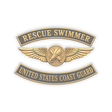 Load image into Gallery viewer, Kiss-Cut Stickers - USCG - Aviation Rescue Swimmer w txt - 3D - Enhanced
