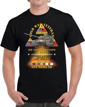 Load image into Gallery viewer, Army - Cold War Vet -  3rd Armored Division  - Gelnhausen, Germany - M60A3 Tank  - Spearhead w Fire - 1982-1984 w DUI - COLD X 300 T Shirt

