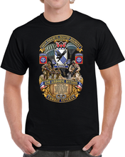 Load image into Gallery viewer, Army - Combat Vet w 505th PIR - 82nd Airborne  w Campaigns - Soldiers - SSI - 3D - Enhanced T Shirt
