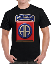 Load image into Gallery viewer, Army  - 82nd Airborne Division - SSI wo Txt - 3D - Enhanced T Shirt
