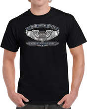 Load image into Gallery viewer, USAF - Combat Systems Officer Badge - United States Air Force - 3D - Enhanced T Shirt
