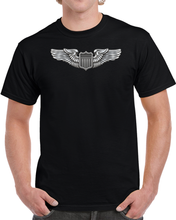 Load image into Gallery viewer, USAF - Basic Pilot Badge wo Txt - 3D - Enhanced T Shirt
