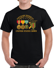 Load image into Gallery viewer, Army - Vietnam  Vet - w Medals - VN - 1st Infantry Division - 3D Enhanced X 300 T Shirt
