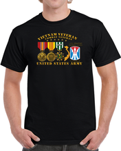 Load image into Gallery viewer, Army - Vietnam Vet - w Medals - VN - 11th Infantry Brigade (Light) - 3D Enhanced X 300 T Shirt
