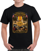Load image into Gallery viewer, USMM Vietnam Service - Support - 1961-1975 - 3D - Enhanced T Shirt
