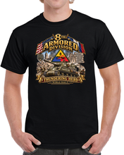 Load image into Gallery viewer, 8th Armored Division - Thundering Herd - WWII - 3D - Enhanced T Shirt
