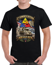 Load image into Gallery viewer, 12th Armored Division - HellCats- WWII - 3D - Enhanced T Shirt

