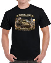 Load image into Gallery viewer, M18 Hellcat - tank Destroyer - World War II - 3D - Enhanced T Shirt
