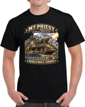 Load image into Gallery viewer, M7 Priest - 105mm, Self Propelled Artillery - World War II SVC - 3D - Enhanced T Shirt
