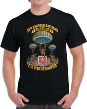 Load image into Gallery viewer, Army - US Paratrooper - 27th Engineer Bn - w Eng Scene 3D - Enhanced T Shirt
