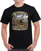 Load image into Gallery viewer, M114 155mm, Howitzer, Towed Artillery - World War II SVC - 3D - Enhanced T Shirt
