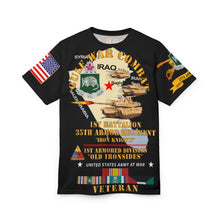 Load image into Gallery viewer, Unisex AOP - 1st Battalion, 35th Armor Regiment - To Conquer or Die - Gulf War Combat Veteran with Gulf War Service Ribbons
