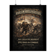 Load image into Gallery viewer, Matte Poster - 369th Infantry Regiment - Harlem Hellfighters charging through chaos
