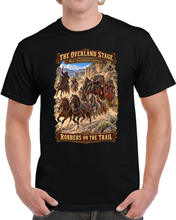 Load image into Gallery viewer, Overland Stage - Robbers on the Trail - 3D - Enhanced T Shirt
