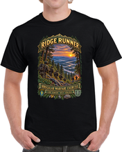 Load image into Gallery viewer, Camp Dawson, West Virginia, - Ridge Runner - Unconventional - Irregular Warfare Exercise - 3D - Enhanced T Shirt
