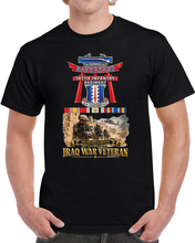 Load image into Gallery viewer, Army - Combat Veteran - 187th Infantry Regiment - Torii, Iraq  War Veteran - 3D - Enhanced T Shirt
