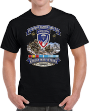Load image into Gallery viewer, 187th Airborne Regimental Combat Team - Korean War w scene - KOREAN SVC - 3D - Enhanced T Shirt

