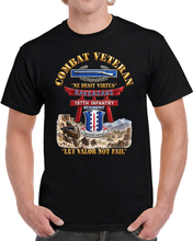 Load image into Gallery viewer, Army - Combat Veteran - 187th Infantry Regiment - Torii, Rakkasans, Let Valor Not Fail, English, Latin - 3D - Enhanced T Shirt
