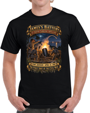 Load image into Gallery viewer, Civil War - James Battery - Fort Johnson, April 2, 1861 - 1st Shot of the Civil War - 3D - Enhanced T Shirt
