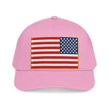 Load image into Gallery viewer, Mid Profile Baseball Cap - Flag - United States - 3D - Enhanced
