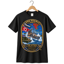 Load image into Gallery viewer, Navy - USS Pueblo Attack-Defense Commemorative Patch - 3D - Enhanced T Shirt

