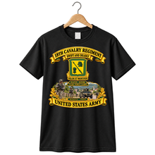 Load image into Gallery viewer, 18th Cavalry Regiment - Swift and Deadly - NATO - KFOR - Task Force Sabre Kosovo - 2009 - United States Army - 3D - Enhanced T Shirt

