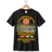 Load image into Gallery viewer, Army - 59th Ordnance Bde - 84th Artillery Field Artillery Detachment - USAFAD, Eberhard-Finckh-Kassene, Grossengstingen, Germany COld War Veteran 3D - Enhanced T Shirt
