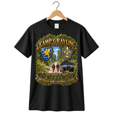 Load image into Gallery viewer, Camp Grayling, MI - We Honor, We Serve - MIARNG - SSI- DUI - 3D - Enhanced T Shirt
