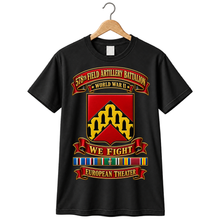 Load image into Gallery viewer, 578th Field Artillery Battalion - We fight - w EUR SVC WWII - 3D - transparent T Shirt

