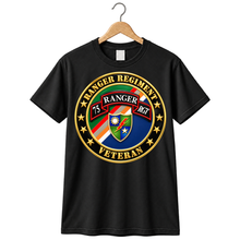 Load image into Gallery viewer, Army - Ranger Regiment Veteran - Scroll - DUI - 3D - Enhanced T Shirt

