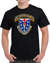 Load image into Gallery viewer, Army - 104th Infantry Regiment - DUI - 3D - Enhanced T Shirt
