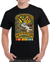 Load image into Gallery viewer, Army - B Co, 2nd Bn, 5th Cavalry -1st Cav Div - Operation Paul Revere II -14-15 Aug 1966 - Vietnam - Bunker Clearance w VN SVC - 3D - Enhanced T Shirt
