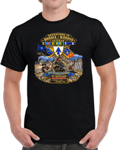 Load image into Gallery viewer, Army - 26th Infantry Regiment - DUI w Br - Ribbon - TOP - 1st Bn w BOSNIA - KOSOVO SVC - 3D - Enhanced T Shirt
