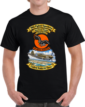 Load image into Gallery viewer, 98th Fighter - Intceptor Squadron - SSI - American Theater - USAAF -w P40 Warhawk Scene - 3D - Transparent T Shirt
