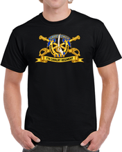 Load image into Gallery viewer, 7th Cavalry Regiment - DUI, Br, Ribbon wo Scene - 3D - Transparent T Shirt

