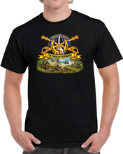 Load image into Gallery viewer, 7th Cavalry Regiment - DUI, Br, Ribbon w  Battle of Idrang Vallery Scene - Vietnam - 3D - Transparent T Shirt
