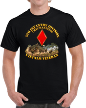 Load image into Gallery viewer, Army - 5th Infantry Division - US Army - Vietnam Veteran - 3D - Transparent T Shirt
