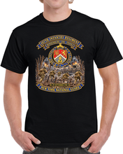 Load image into Gallery viewer, Army - 107th Infantry Regiment - DUI - New York Army National Guard - Hindenburg Line - France - 29 Sept 1918 - WWI - 3D - Enhanced T Shirt
