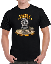 Load image into Gallery viewer, Army - Marksman - Expert - Rifle - Range Cement Foxholes - 3D - Transparent T Shirt
