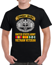 Load image into Gallery viewer, Army - Combat Medic - United States Army - Vietnam Veteran with VN SVC - 3D -  Transparent T Shirt
