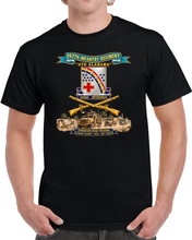 Load image into Gallery viewer, Army - 167th Infantry Regiment - DUI w Ribbon - Br - 4th Alabama - Operation Iraqi Freedom - Convoy Security,Iraq - 2007-2008 - 3D - Enhanced T Shirt
