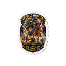 Load image into Gallery viewer, Die-Cut Magnet - Overall Buffalo Soldiers Tribute - 3D - Enhanced
