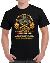 Load image into Gallery viewer, Army - 2nd Bn 83rd Artillery w M110 - Babenhausen Germany w COLD SVC - 3D - Transparent T Shirt
