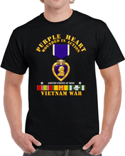 Load image into Gallery viewer, Purple Heart - WIA w VN SVC - 3D - Enhanced T Shirt
