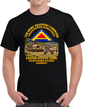 Load image into Gallery viewer, 7th Army Training Command - GE  w Training Scene - 3D - Transparent T Shirt
