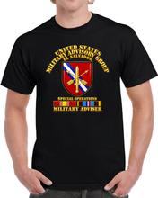 Load image into Gallery viewer, US MILGRP w Svc - El Salvador - 3D - Transparent T Shirt
